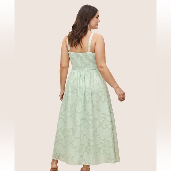 BloomChic Abstract Textured Shirred Pocket Dress - Picture 2 of 6